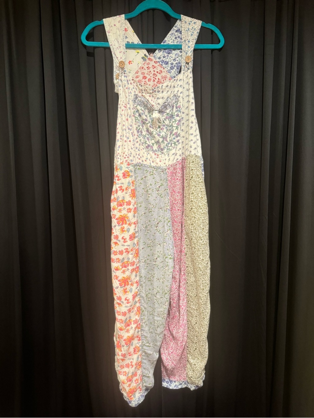 Sacred Threads Patchwork Overalls